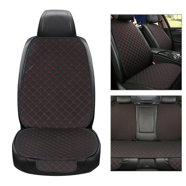 LEEPEE Universal Automobile Backrest Mat Front or Rear Seat Back Cushion  Pad Linen Car Seat Cover Summer Seat Protector - AliExpress