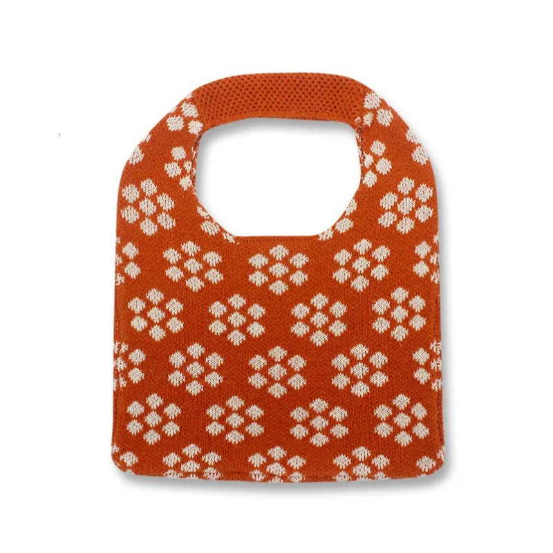 IMone 2022 New Sundry Small Bag Shoulder Knitted Bag Plum Blossom Cross Border Bag Armpit Shopping Women's Bag