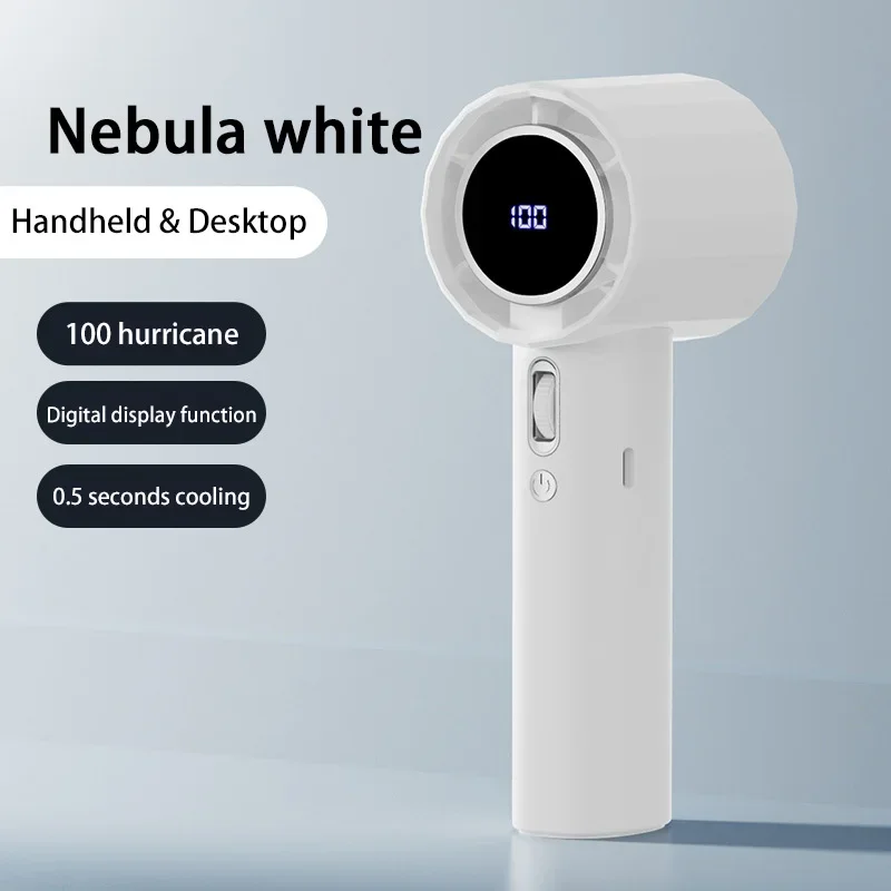 مروحة يدوية من النوع C قابلة لإعادة الشحن 100 سرعة...