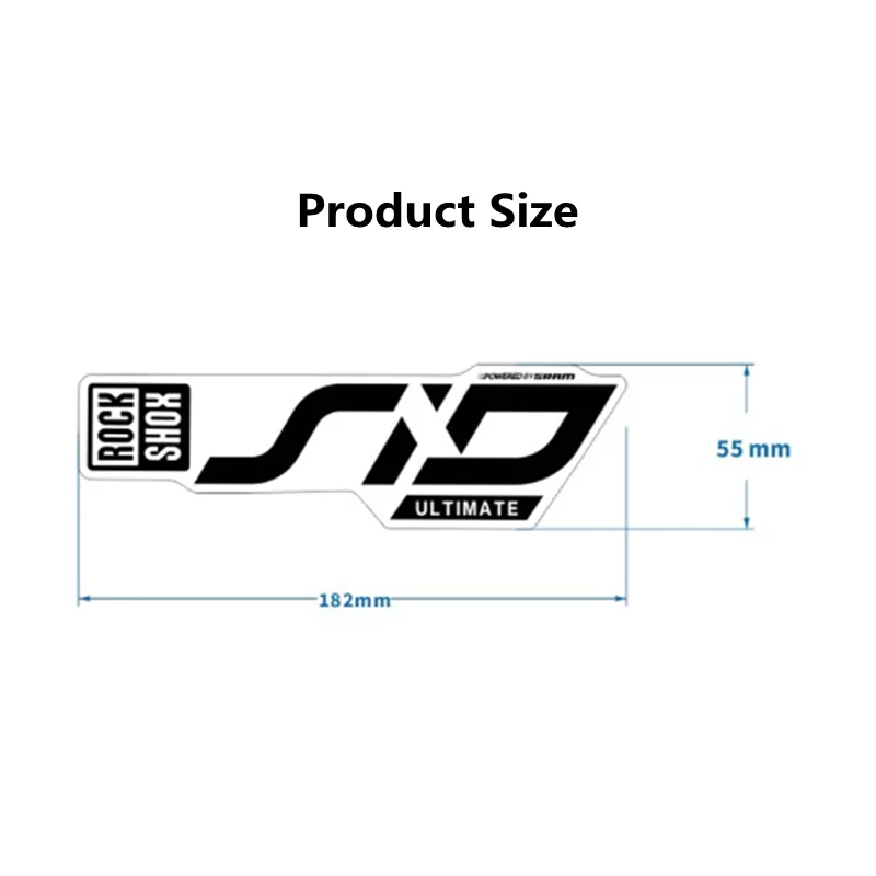 Stickers Fourche Rockshox SID Ultimate - Transparent Ou Or - Neufs