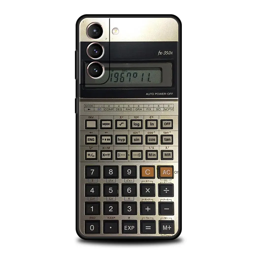 Vintage Calculator Design Soft TPU Phone Case Cover