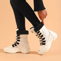 Women's Boots Winter High Quality Keep Warm Mid-Calf Waterproof Snow Boots Women Comfortable Ladies Thigh High Hiking Boots - Image 4