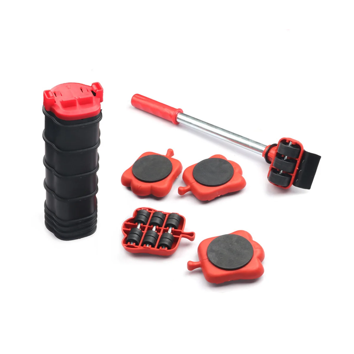 14Pc Set Mobili Mover Tool Transport Set Sollevatore Di Trasporto Roba Pesante Moving 4 Ruote Mover Roller Utensili Manuali