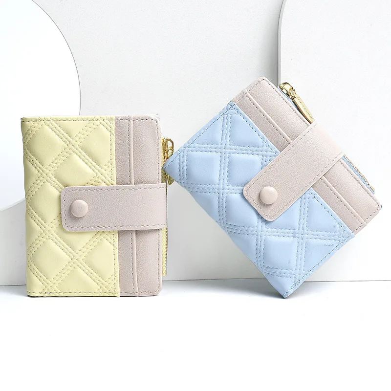 

2023 New Student Bag Short Women's Wallet Small Fresh and Colorful Multi Card South Korean Zero Wallet