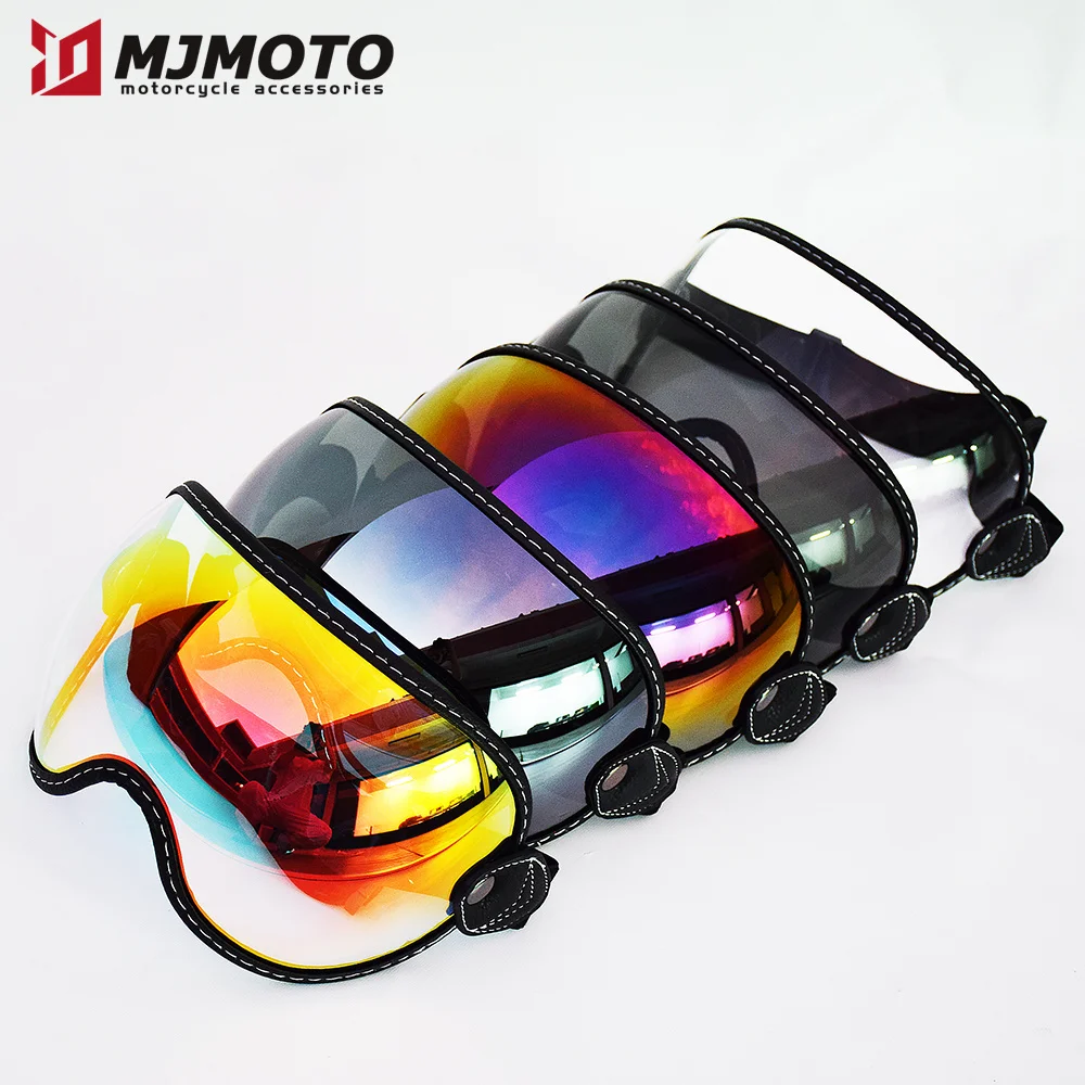 Per Bell Moto 3 Casco Moto Bubble Shield Visor Lens Per Shoei Ex-Zero Casco Goggle Lens Multi Color Retro Helmet Glasses