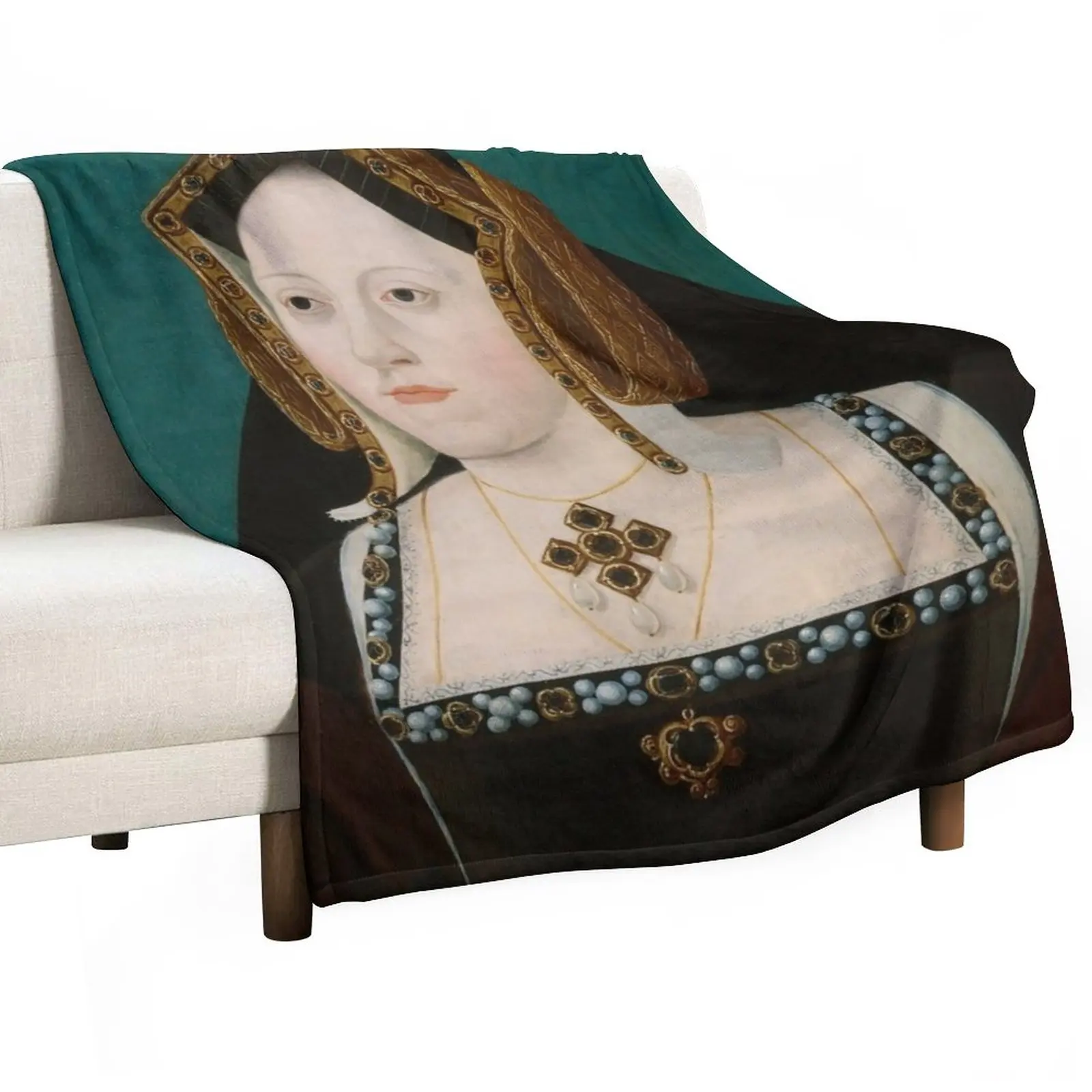 

Catherine of Aragon Throw Blanket Decorative Sofa Blankets Plaid on the sofa Blankets For Bed Plaid