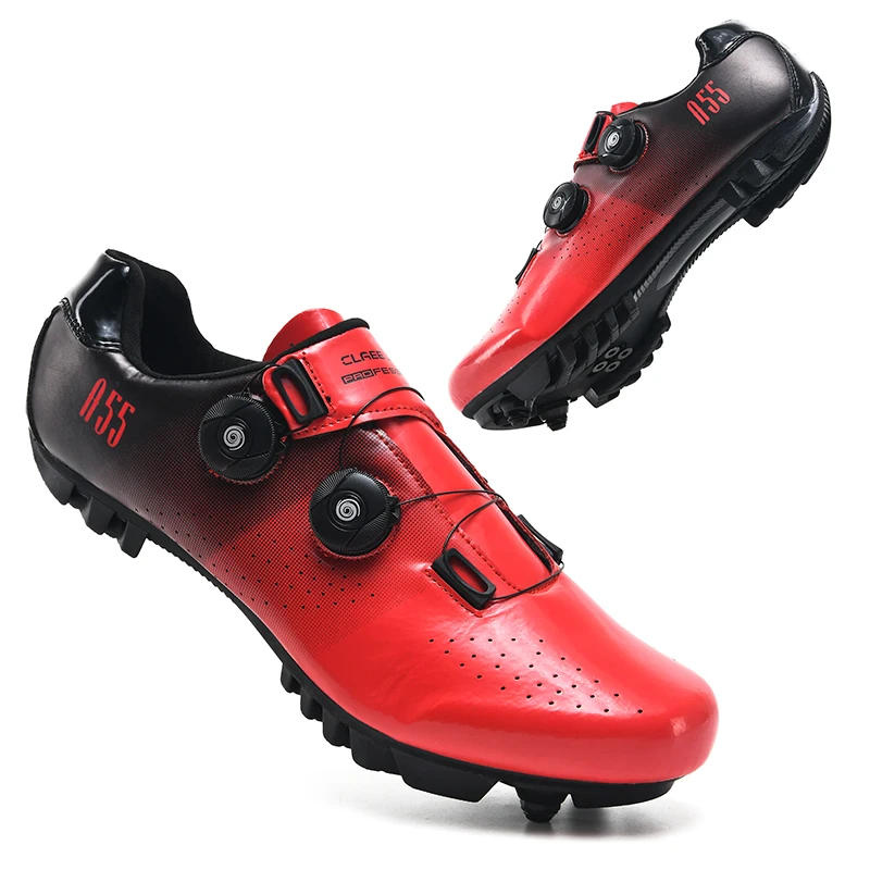 Professional Ultralight Cycling Shoes Men Self-Locking SPD Racing Road Bike Shoes Bicycle Sneakers Outdoor MTB Flat Cleat