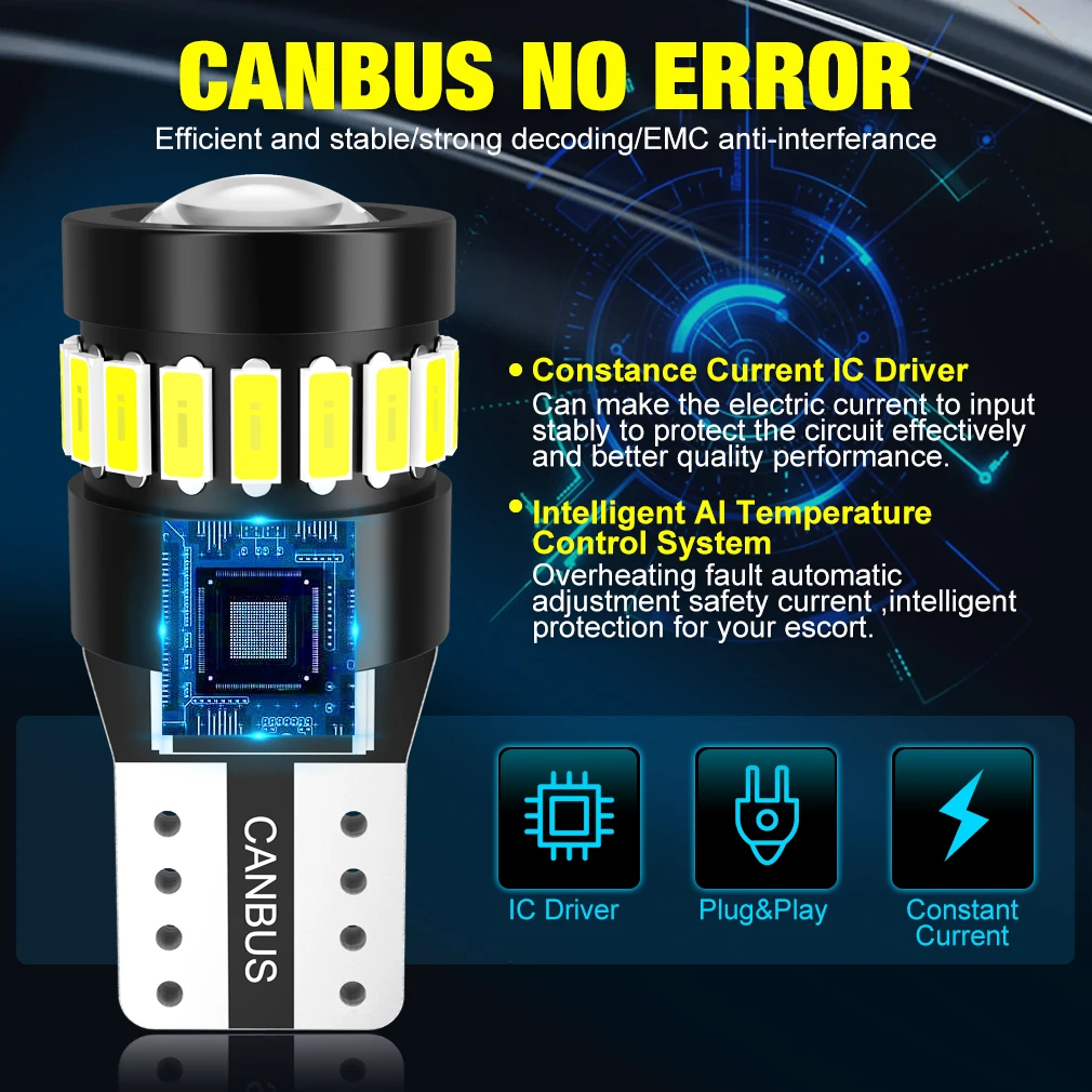 XSTORM LED Canbus   194 168 , ڵ ׸ ̵ Ʈ ȣ , ſ  ڵ , T10 W5W, 5W5, 5W, 12V, 1000LM