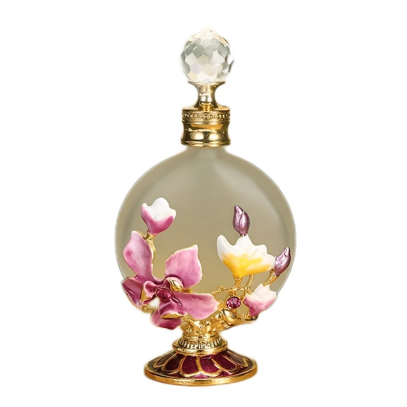 AncientArabEmptyPerfumeBottleVintageRefillableAntiqueCrystal