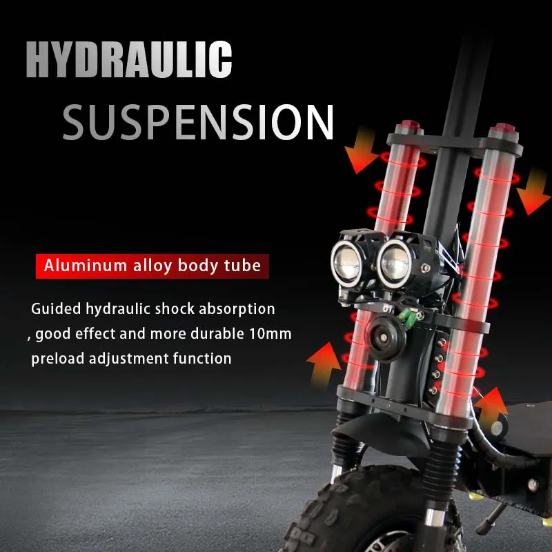 11'' Off-road Electric Scooter AJOOSOS X60 X500 X750 X700 Electric Scooters 100KM Range 85KM/H Max Speed Hydraulic Shock Absorbe