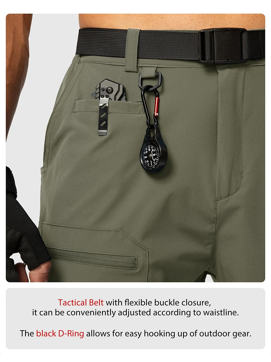 G Gradual Cargo Shorts for Men Quick Dry Outdoor Hiking Shorts Black  Fishing Shorts with Multi Pockets