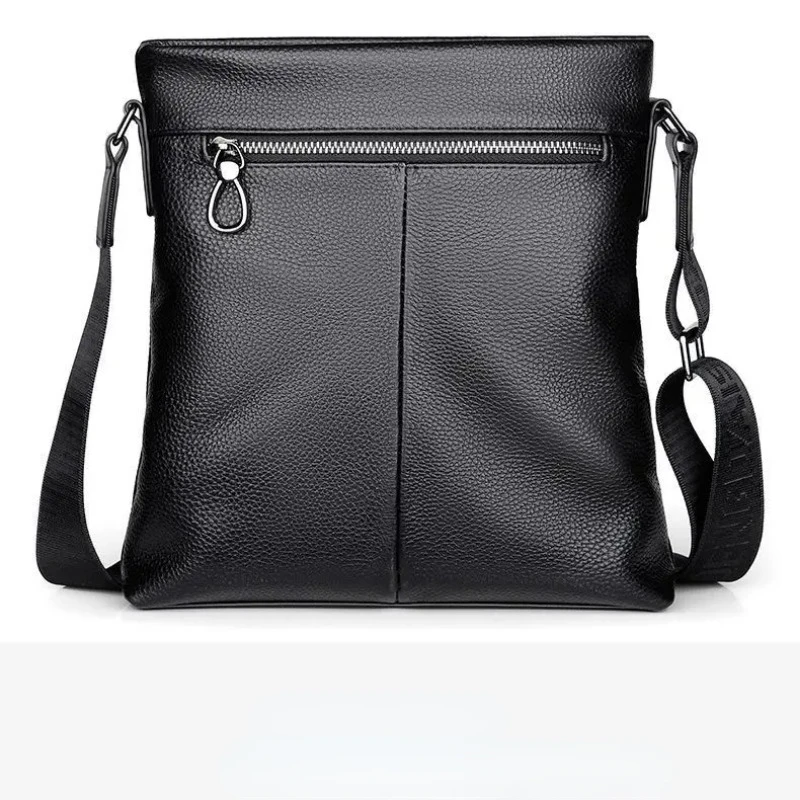 Luxury Vintage Men Bag PU Leather Shoulder Bag Business Messenger Crossbody Bag Large Capacity Male Casual Handbag