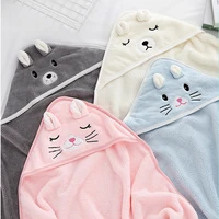 Serviette de bain pour tout-petits, peignoir pour bébé, couvertures pour garçons et filles, emmailloter avec capuche, lieux de dessin animé, sourire, literie pour enfants nouveau-nés 2