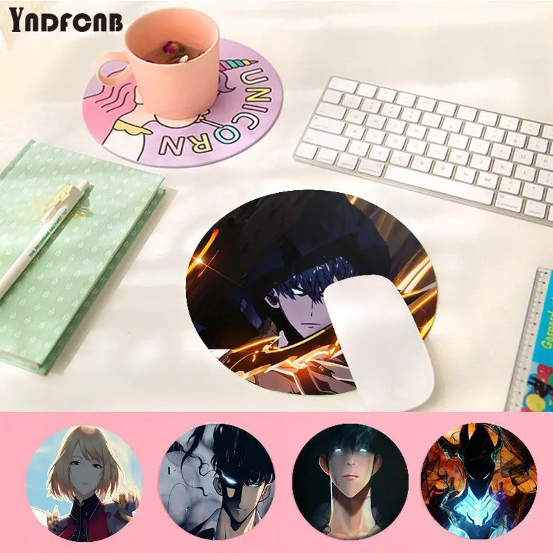 

Solo Leveling Anti-Slip Round Speed Version Game Computer Keyboard Office Table Mat PC Laptop Mouse Mat Desktop Mat