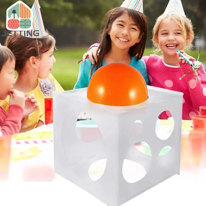 11 Holes Balloon Sizer Cube Box 2-10 Inch Collapsible Plastic Balloon Size  Measurement Tool Party Balloon Columns Balloon Arches - AliExpress