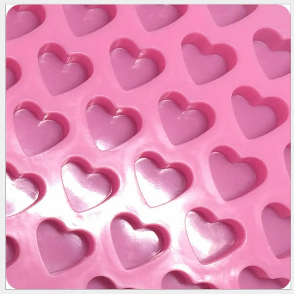 2 Pcs Mini Heart Silicone Molds 55-cavity Silicone Molds for Chocolate  Candy Cake Ice Cube Trays 100% Food-grade Silicone Molds Mini Heart Shape