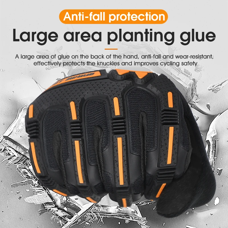 WEST BIKING Plus Velvet Protective Functional Glove Warm Winter Motor Glove Touchscreen Cycling Gloves Thermal Outdoor Ski Glove