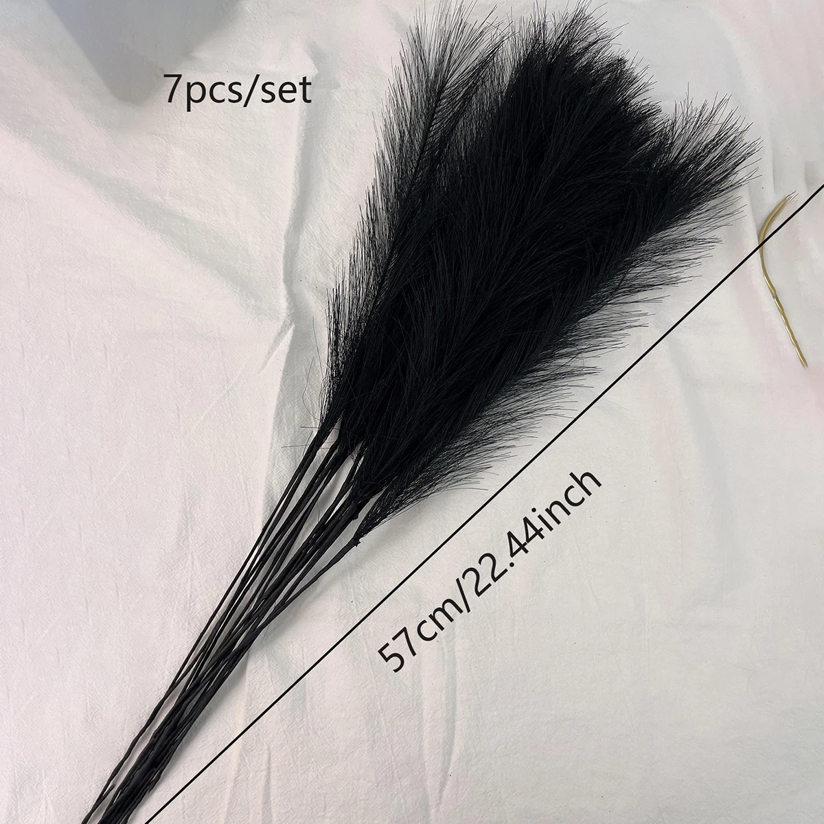 7pcs Fluffy Pampas Grass Boho Decor Flower Fake Plant Reed Simulated Wedding Party Home Decoration Artificial Flowers