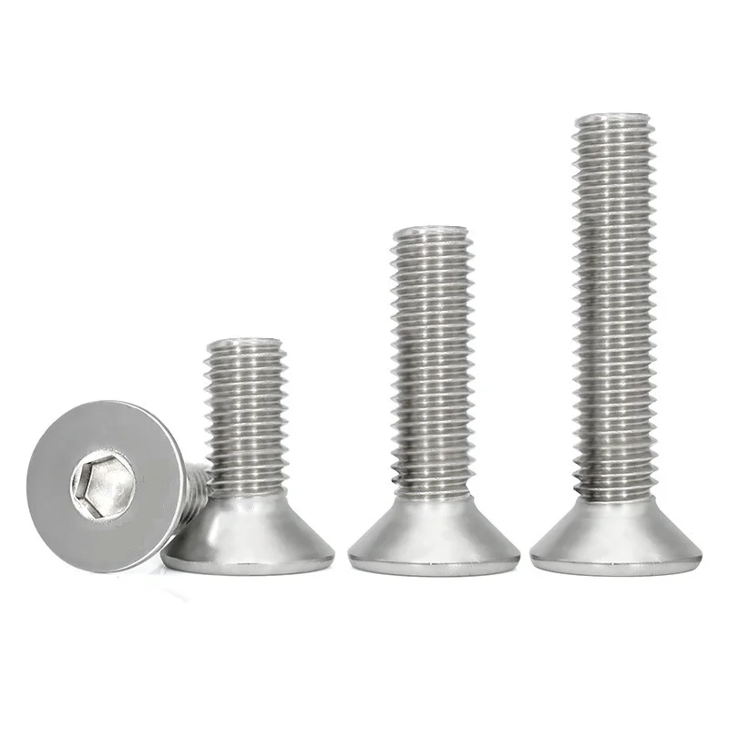 2-50 Pieces of 316 Stainless Steel Countersunk Head Hexagonal Screws M2 M2.5  M3  M4   M5  M6   M8   M10