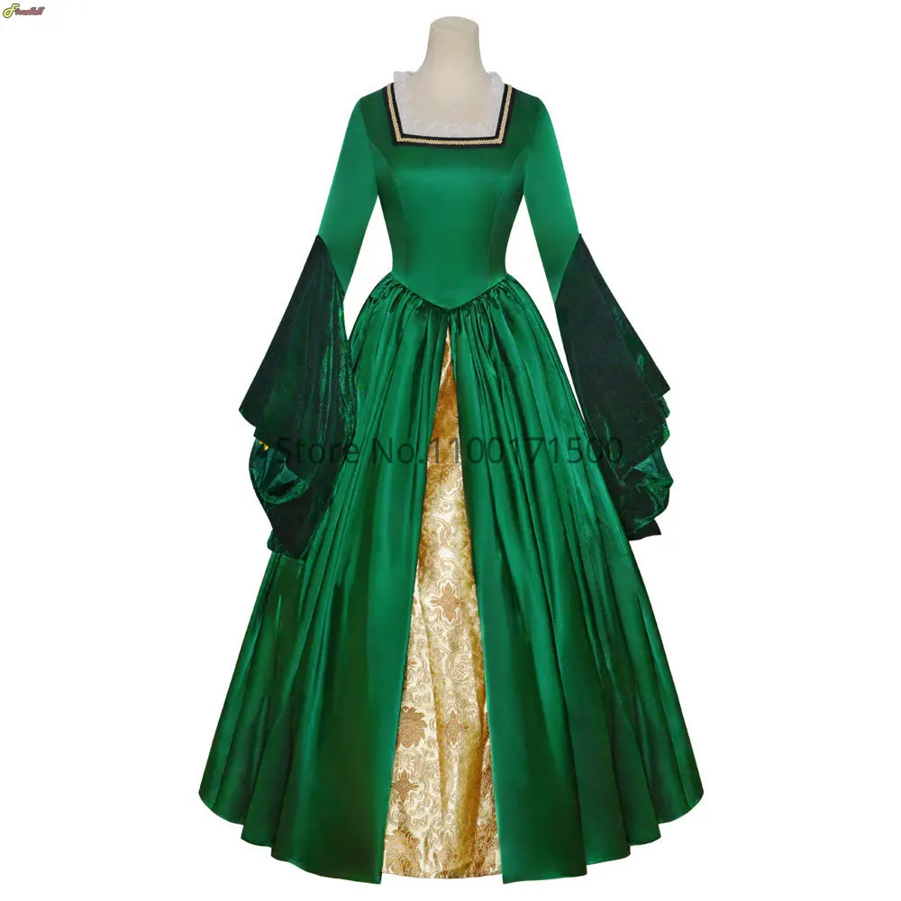 Halloween Renaissance Dress Princess Mary Cosplay Dress Green Dress Queen Cosplay Princess Ball Gown Medieval Dress Costume