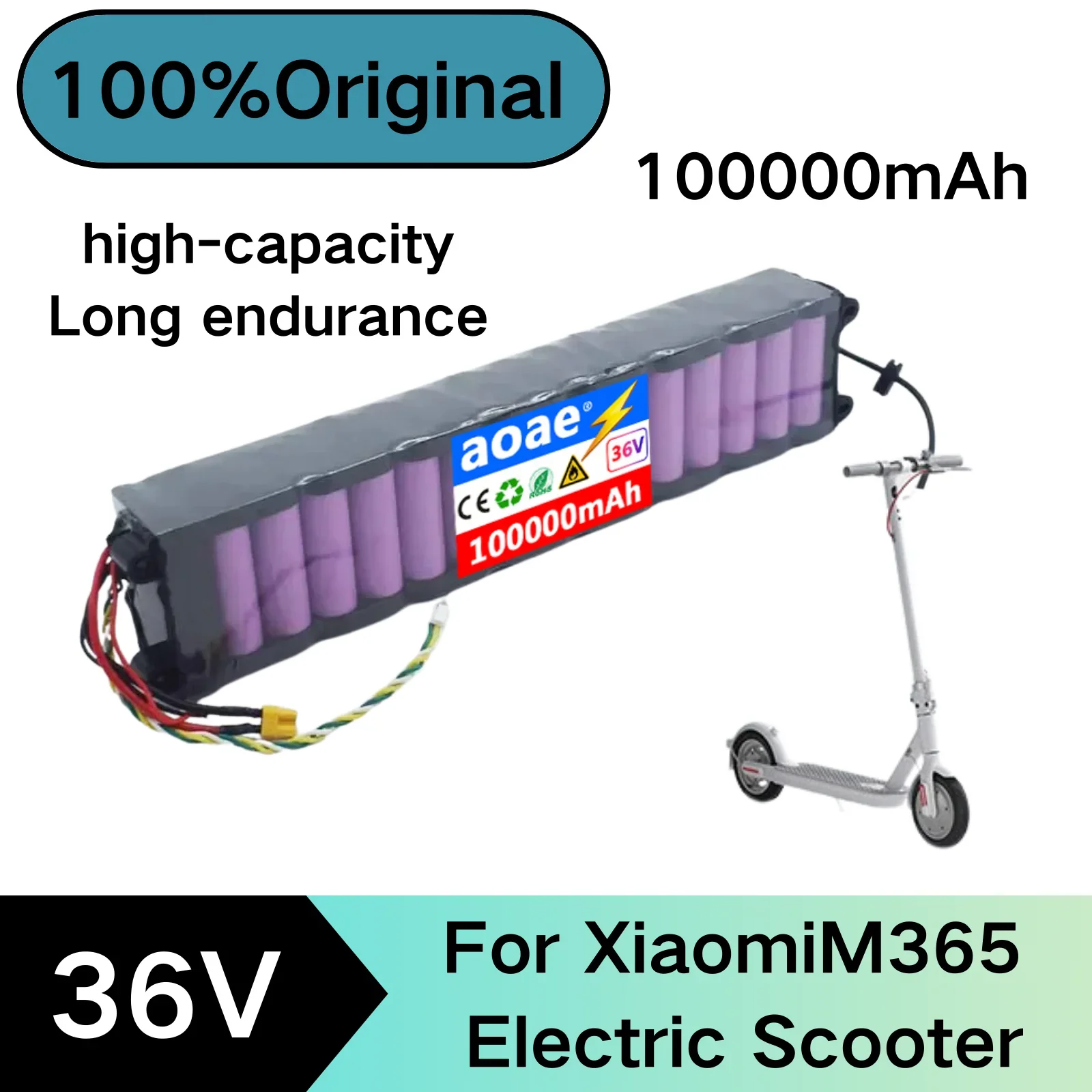 

36V 10S3P Battery Pack 100Ah Xiaomi M356 M356 Pro Special Battery Pack Large+Free Shipping
