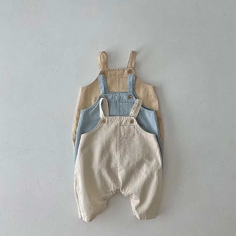 Cotton Baby Girls Overalls Rompers Jumpsuits for Toddlers
