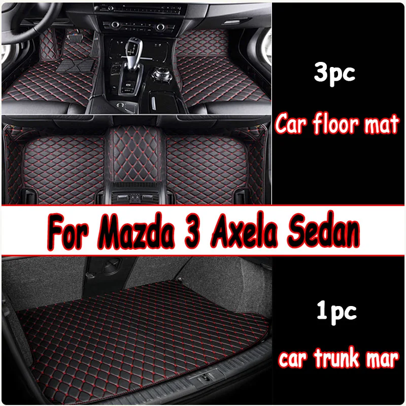 

Car Floor Mats For Mazda 3 Axela Sedan 2022 2021 2020 Carpets Parts Protector Auto Interior Accessories Rugs Foot Pads Covers