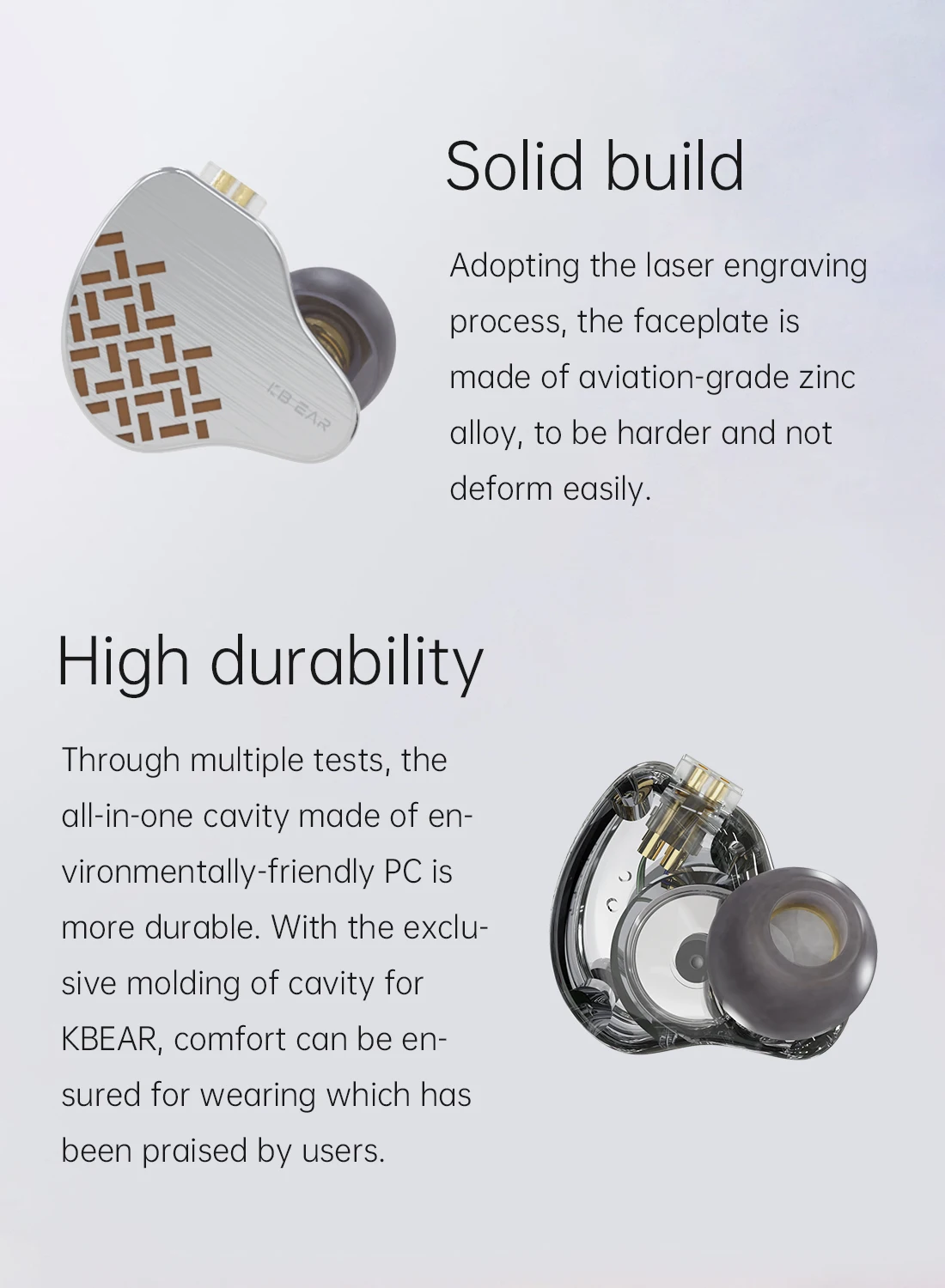 KBEAR Rosefinch 10mm Biological Diaphragm In Ear Monitor HiFi Dynamic Headphone OFC Wired Earphone Music Headset Lark Earbud