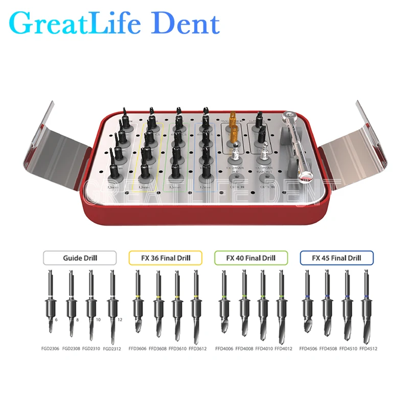 

GreatLife Dent 100% Original Dentium Dental Guide Drill Positioning Guide Kit One Kit Surgical Guide Kit Implant Dentium