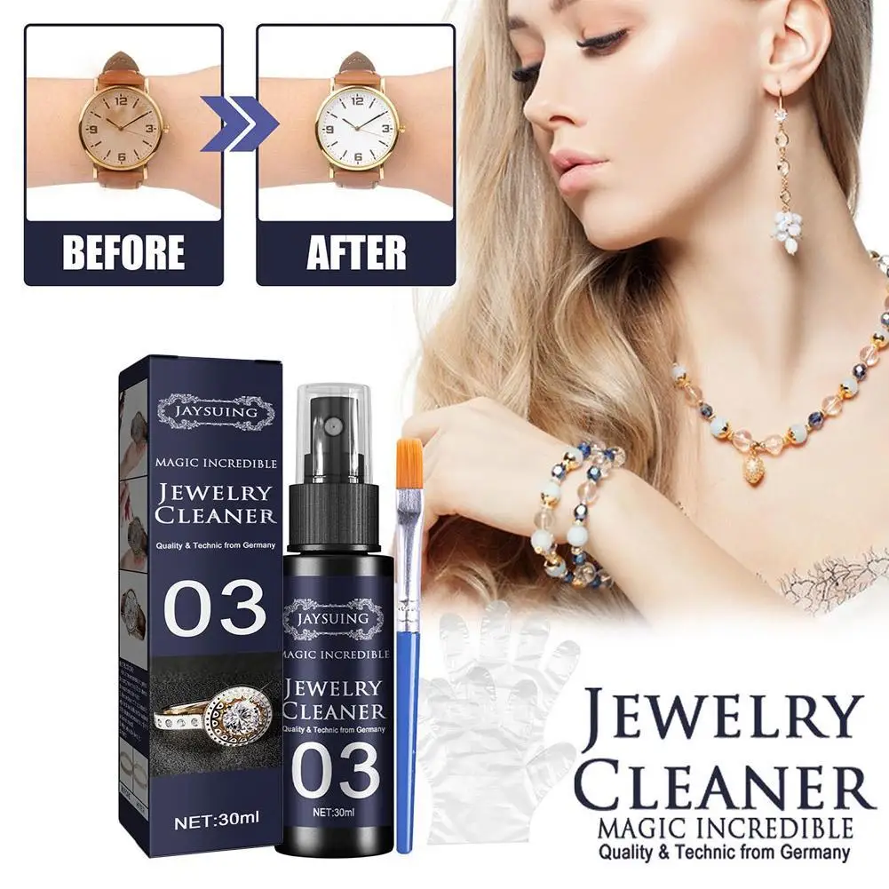 

Jewelry Cleaner Gold Silver Necklaces Diamond Watch Dial Polishing Cleaning Spray Remove Rust Stains Clean Washing Fluid