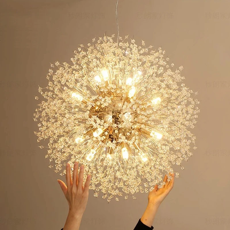 

Nordic Living Room Chandelier Creative Dandelion Bedroom Study Dining Room Decorative Chandelier Clothing Shop Art Lamp