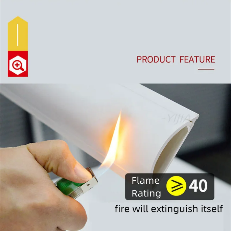 Invisible Floor Cable Cover Protector Self Adhesive Wire Management Cable Sleeve Track Storage Box Wall Socket Home Accessories