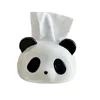 Cute Panda Tissue Box Drawing Box in The Living Room Bathroom Ceramic High-end Coffee Table Paper Box Home Decoration Napkins 5