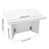 Foldable Tabletop Podium, Portable Desktop Lectern, Teacher Speaker Desk Lectern For Churches, Classrooms, Homes, Schools White 5