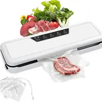 Vacuum Sealer MachineCompact Food Saver with Vacuum Sealer Bags Dry Moist Fresh Modes Air Sealing for Kitchen Food Storage White 1