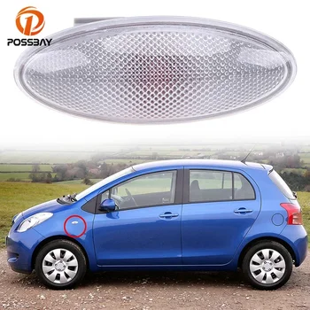 POSSBAY Car Side Turn Signal Lamp Fender Light for Toyota Yaris 2006-2011 RAV4 2006-2009 ABS Amber Fender Side Marker Lights 1