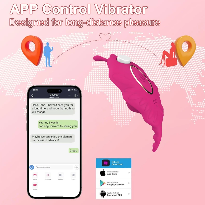 Wearable Panty Vibrator Strong Magnetic Clip App Remote Control Butterfly Clitoral Vibrating Clitoris Stimulator Adult Sex Toys