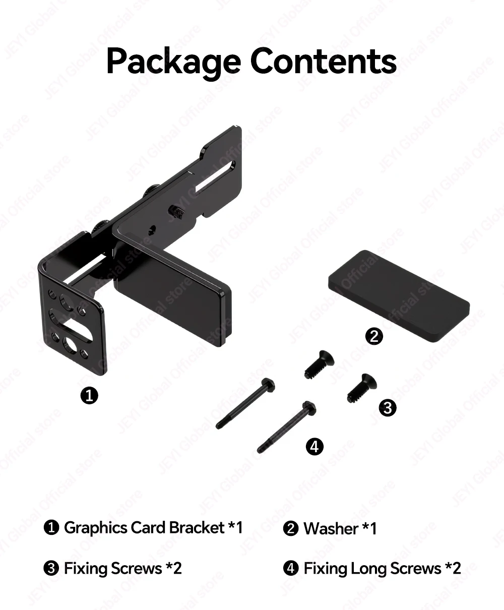 JEYI Grafikkartenhalter, verstellbare Buchse, GPU-Grafikkartenhalterung, verhindert Durchhängen für ITX/ATX Desktop-PC, Gehäusemontage-Zubehör – Detail 9