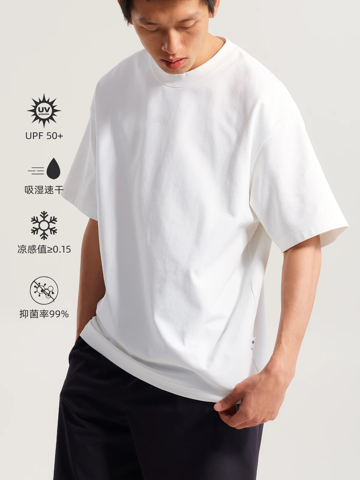 Summer Loose Pure Cotton Breathable Cool Comfortable Men's Short-sleeved Favorite Coat All The Trend Tee 3
