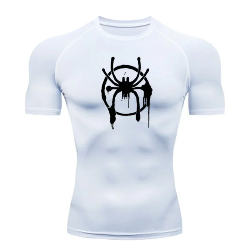 thumbnail image 1 of Camiseta de compresión para hombre, camiseta de manga corta para gimnasio, culturismo, fitness, camisetas deportivas de secado rápido para hombre, camisetas deportivas para correr, ropa deportiva para, 1 of 5