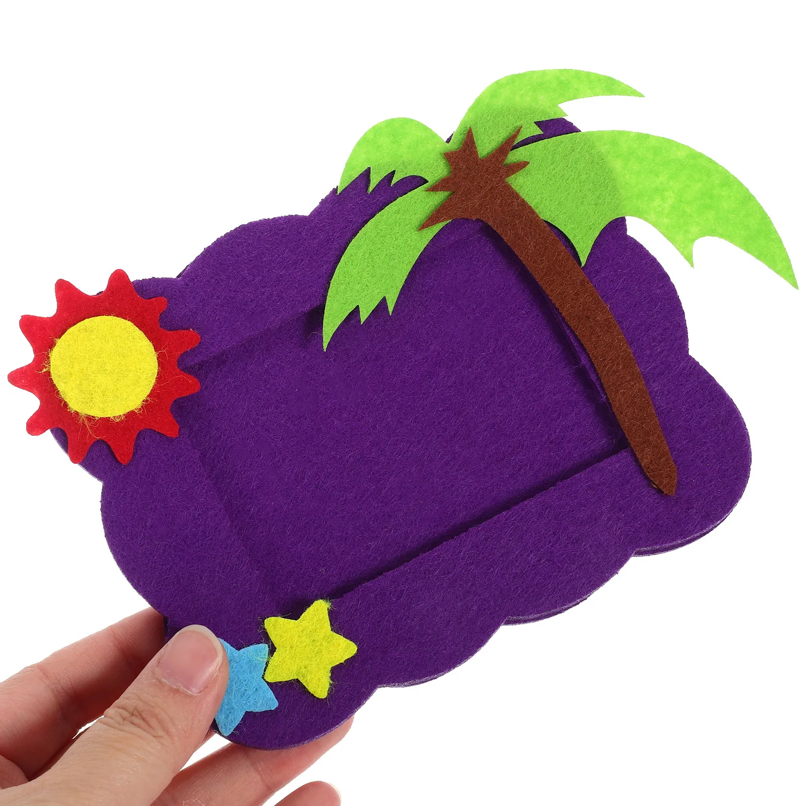 Cornice Foto Non Tessuto Fai Da Te, 10 Pezzi Kit Creativo Con Modelli Animali Per Bambini, Regalo Artigianale - 2