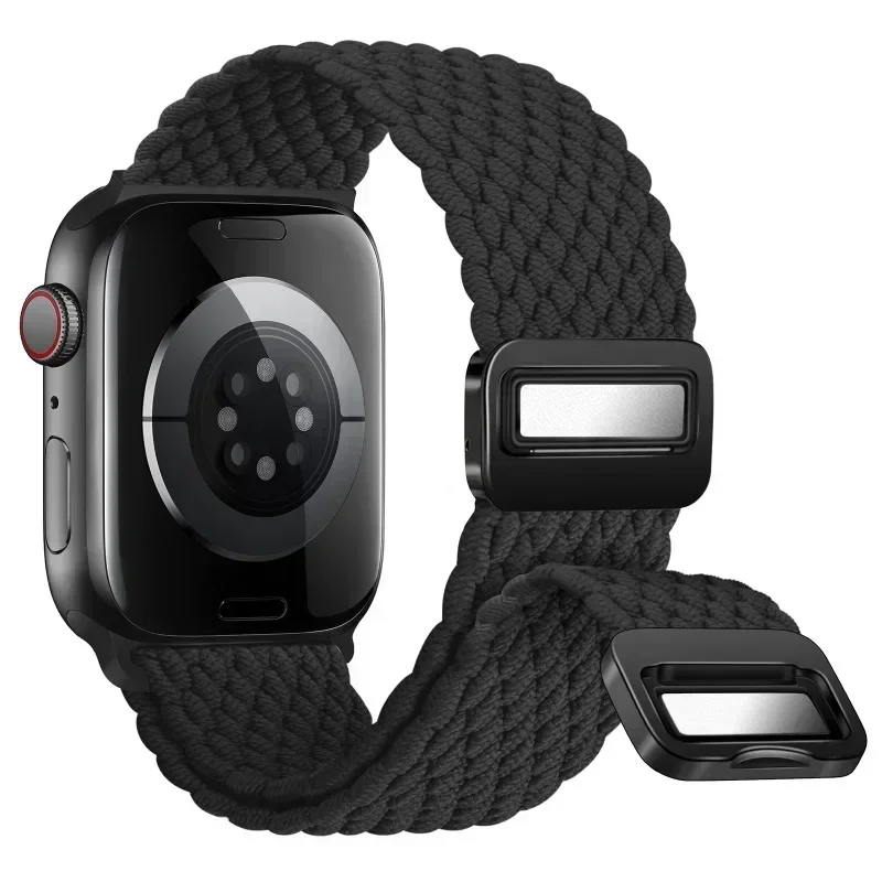 Nylon Braided Loop Strap with Metal Magnetic Closure