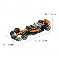 Bburago 1:43 2023 Mclaren MCL60 F1 Formula Car Die Cast Vehicles Collectible Model Racing Toys 2