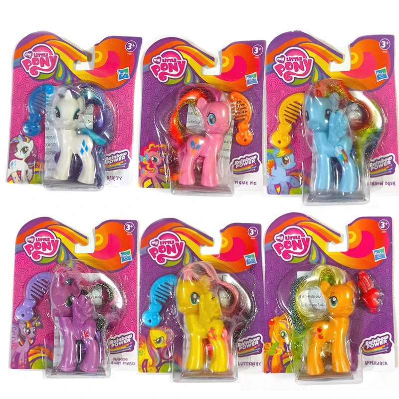 My Little Pony Twlight Sparkle Apple Jack Rarity Pinkie Pie Ranbow Dash  Model Silk Hair Plastic Doll Girls Kids Toy Gift - Action Figures -  AliExpress