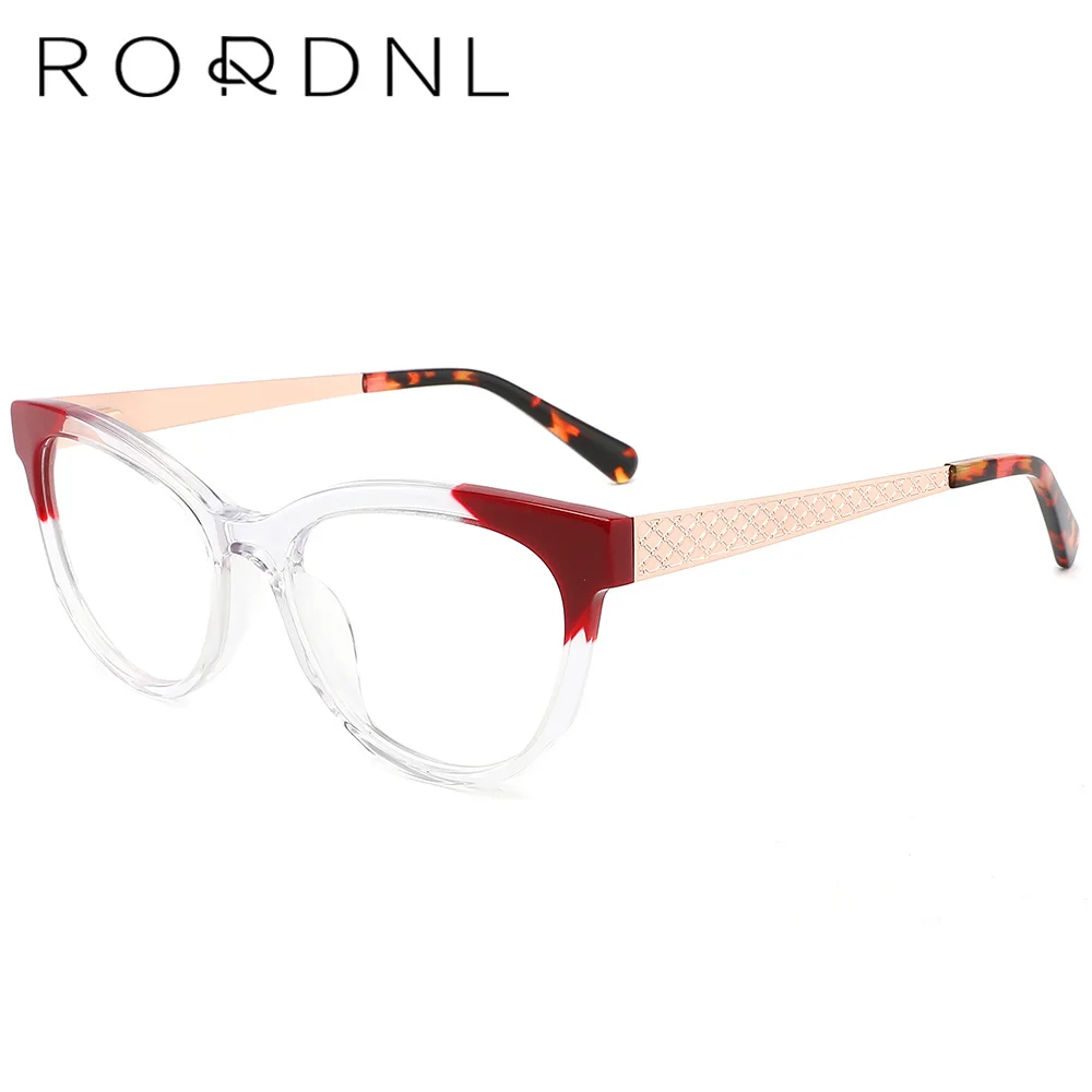 Wholesale Cat Eye Frame Eyeglasses Female In Bulk Optical Prescription Glasses For Women Acetate