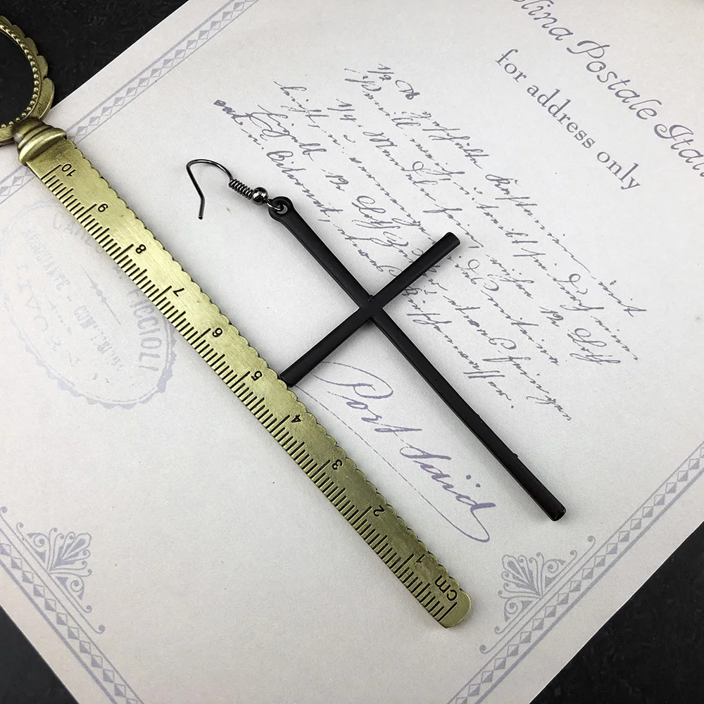 cross earrings Cross Earrings Women Gothic Long Dangle Earring Punk Goth Jewelry Accessories
