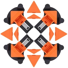 

4 PCS Angle Clamps Set, Adjustable Swing Corner Clamps Clip Holding Corners For Welding Wood-Working