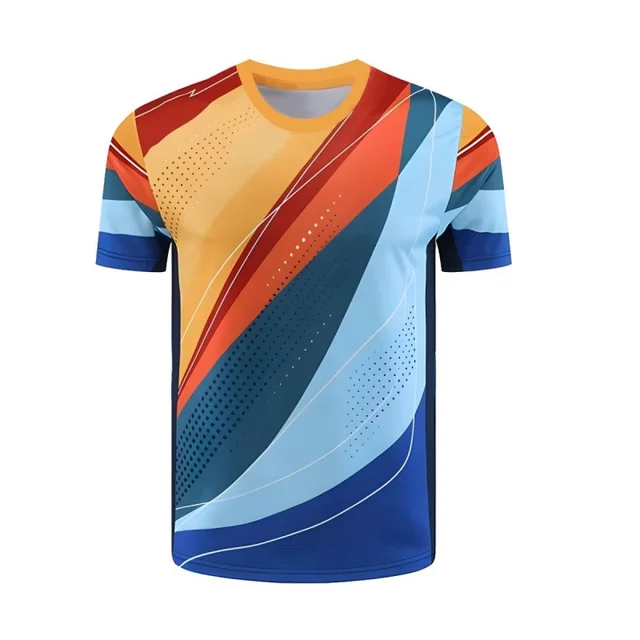 3D Printed Colorful Stripes T-Shirt For Men Color Splicing Graphic Tees Summer Casual O-Neck Short Sleeve Tops Street Tee Shirts 1