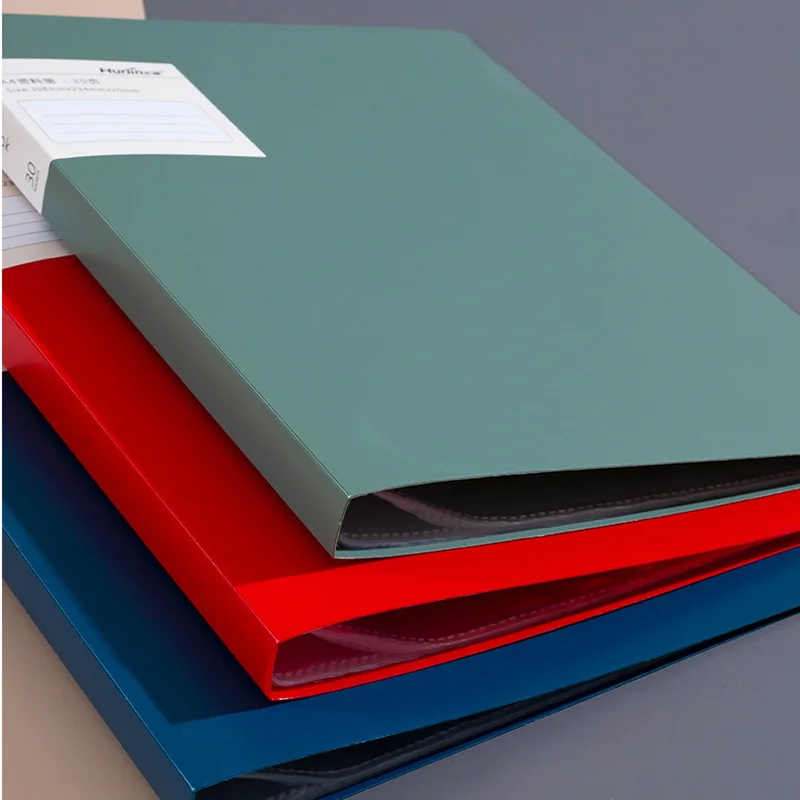 File Folder A4 Binder Information Folder 60/80/100 Pages Transparent File Music Paper Collection Pp Bag Desk Organizer