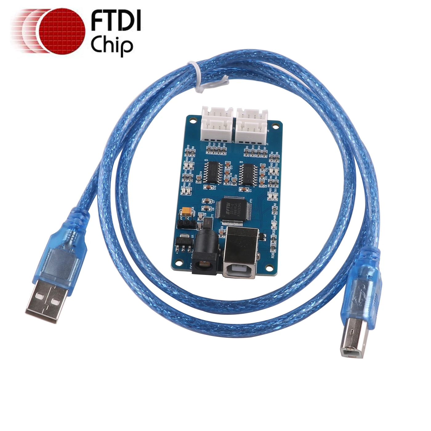 FTDI 고속 USB-4 채널 2.54mm 터미널, RS232 직렬 어댑터 변환기, 프로그래밍 통신 업그레이드 케이블, FT4232H